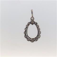 17 Diamonds .31 Carat T.W. 14K White Gold 1.23g